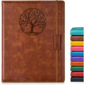 Leather Journal Notebook A4 Lined Hardcover Travel Business School Writing Gift